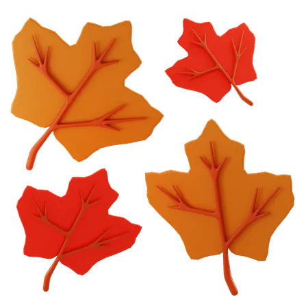 Feuilles d'automne  3D Icon