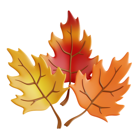 Feuilles d'automne  3D Icon