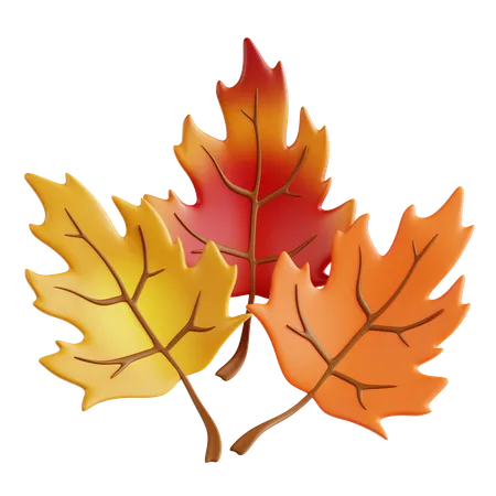 Feuilles d'automne  3D Icon