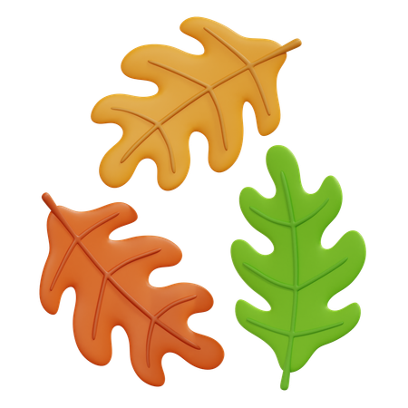 Feuilles de chêne  3D Icon