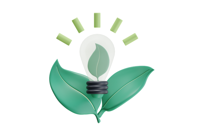 Feuilles de lampe  3D Icon