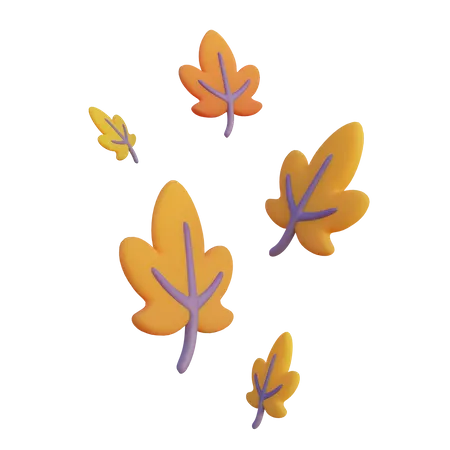 Feuilles d'érable  3D Illustration