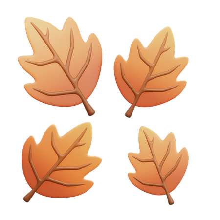 Feuilles fanées  3D Icon