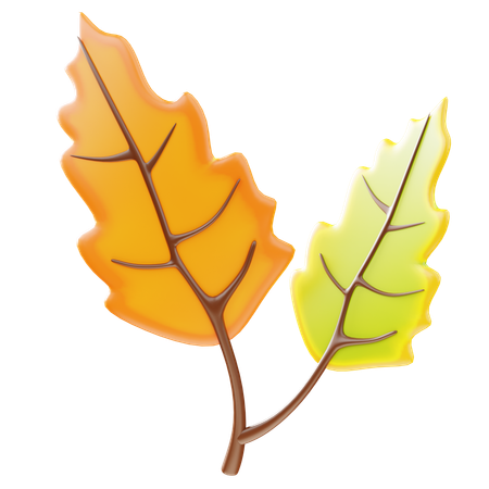 Feuilles mortes  3D Icon