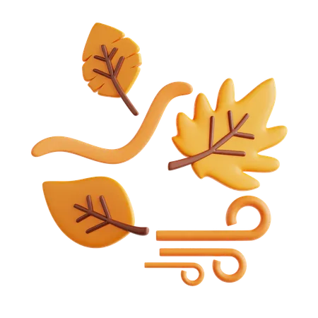 Feuilles tombantes  3D Icon