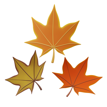 Feuilles tombantes  3D Icon