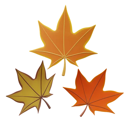 Feuilles tombantes  3D Icon