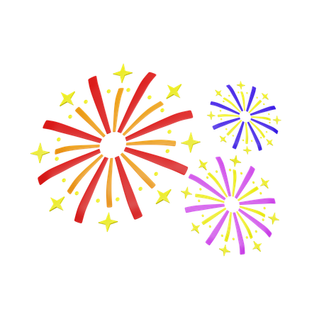 Feux d'artifice  3D Icon