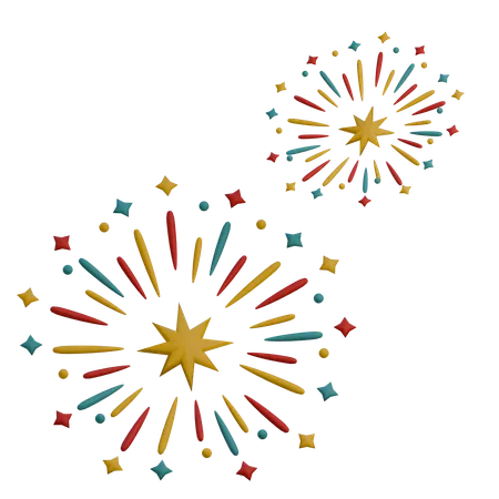 Feux d'artifice  3D Icon