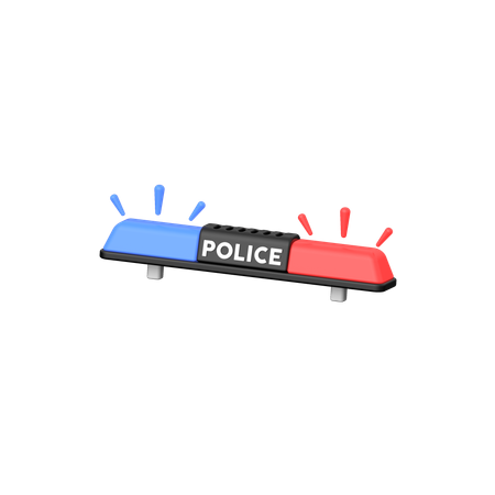 Feux de police  3D Icon