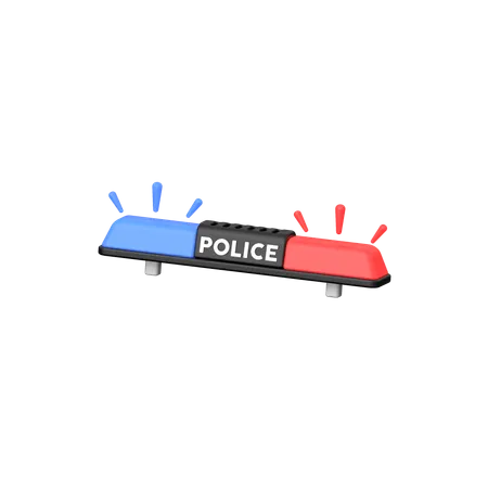 Feux de police  3D Icon