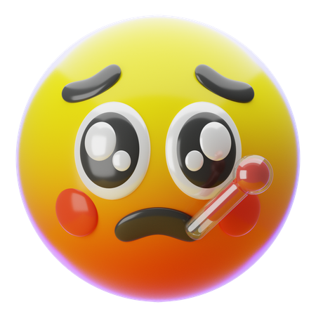 FEVER EMOJI  3D Icon