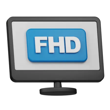 FHD-Auflösung  3D Icon