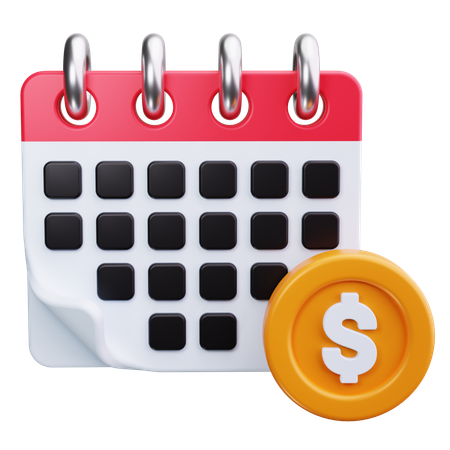 Fianncial Calendar  3D Icon