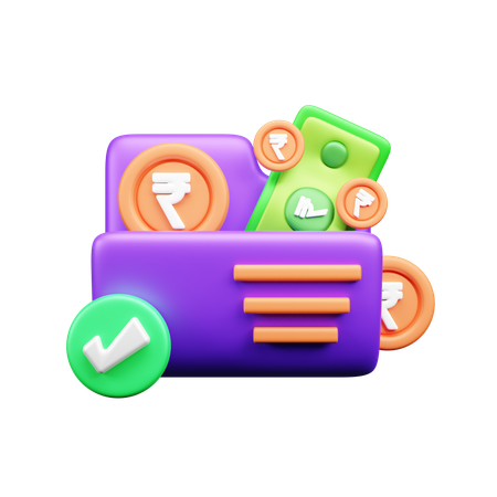 재정 문서  3D Icon