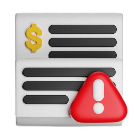 Fianncial Document  3D Icon