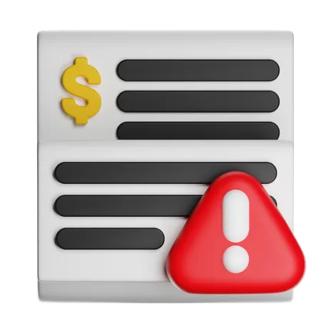 Fianncial Document  3D Icon