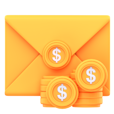 Fianncial Mail  3D Icon