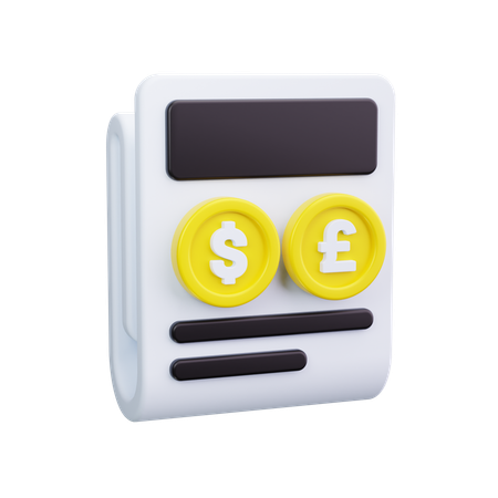 Fianncial News  3D Icon