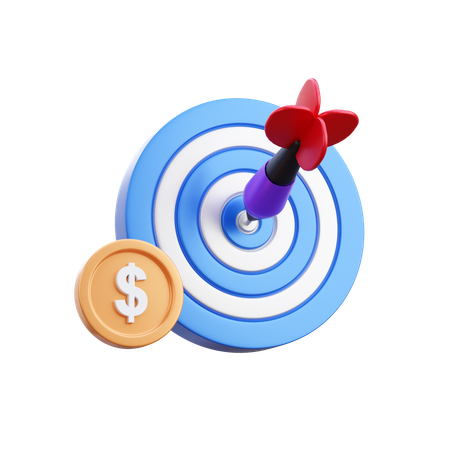 Fianncial Target  3D Icon