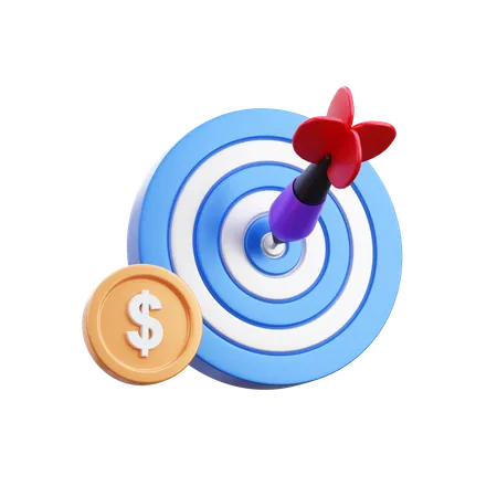 Fianncial Target  3D Icon