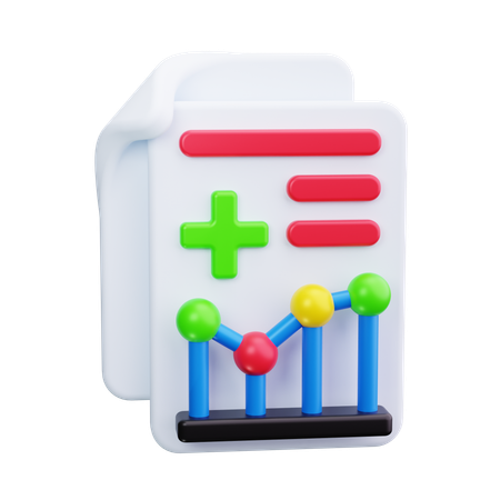 Prontuário médico  3D Icon