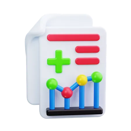 Prontuário médico  3D Icon