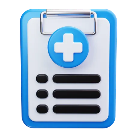 Prontuário médico  3D Icon