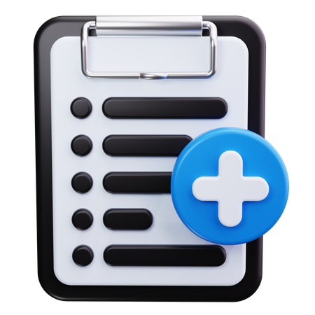 Prontuário médico  3D Icon