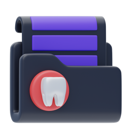 Registro odontológico  3D Icon