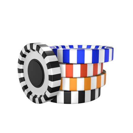 Fichas de cassino  3D Icon