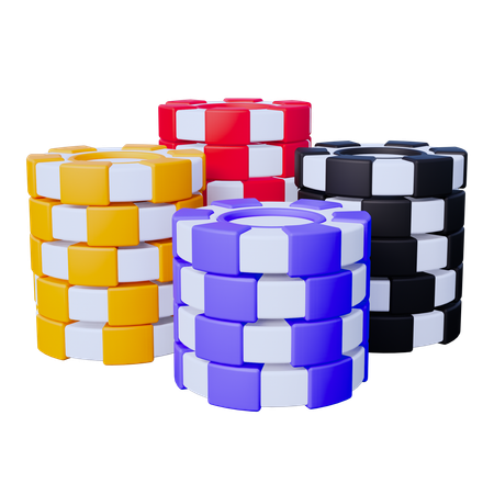 Fichas de juego  3D Icon