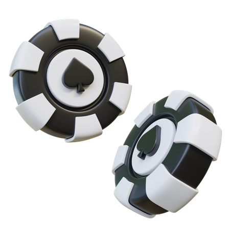 Fichas de póquer  3D Icon