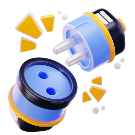 Fiche débranchée  3D Icon