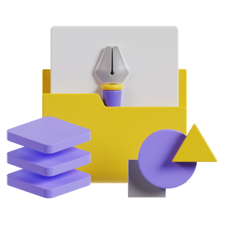 Déposer  3D Icon