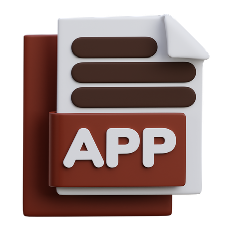 Fichier d'application  3D Icon