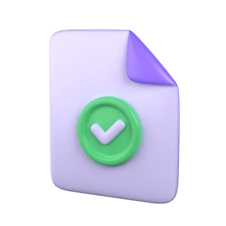Dossier approuvé  3D Icon