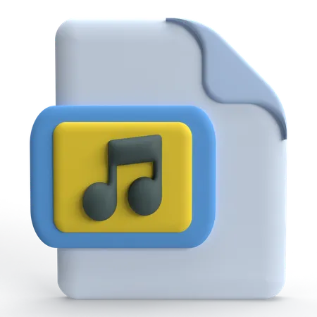 Fichier audio  3D Icon