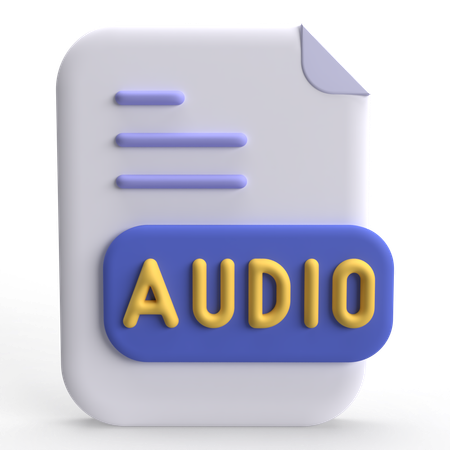 Fichier audio  3D Icon