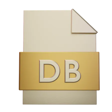 Fichier de base de données  3D Icon