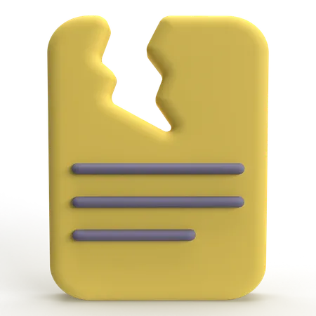 Fichier corrompu  3D Icon