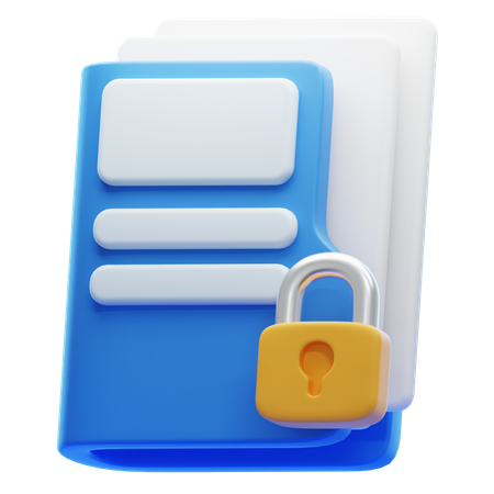 Fichier crypté  3D Icon