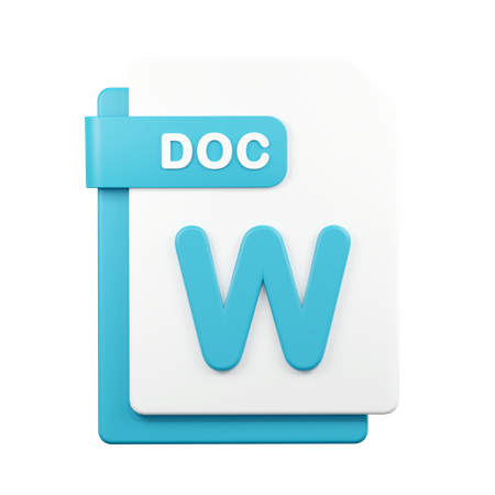 Fichier doc  3D Icon