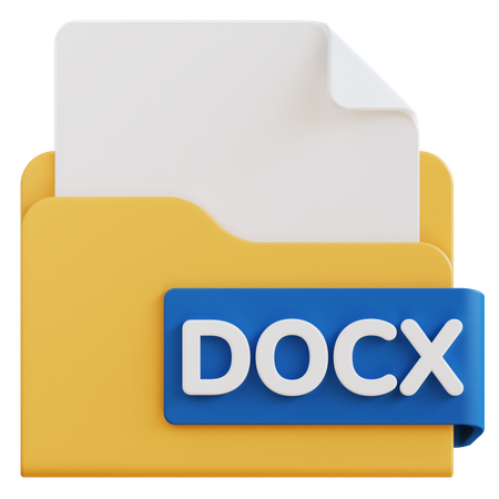 Fichier docx  3D Icon