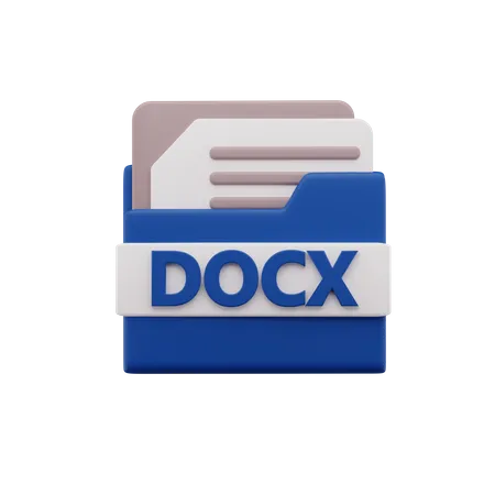 Fichier docx  3D Icon