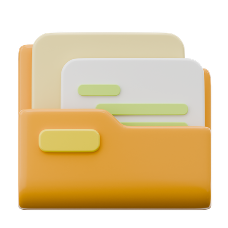 Dossier de fichiers  3D Icon