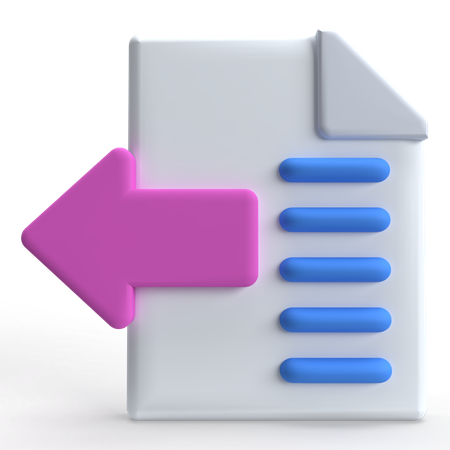 Fichier envoyer  3D Icon