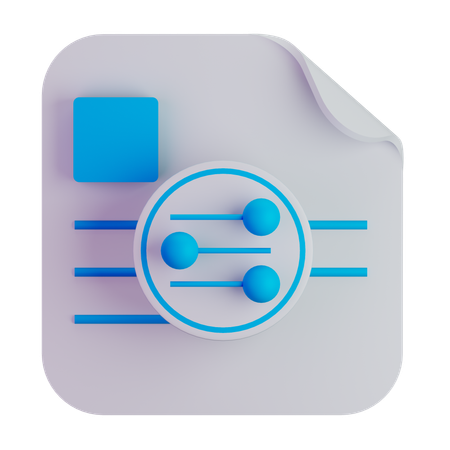 Filtre de fichiers  3D Icon