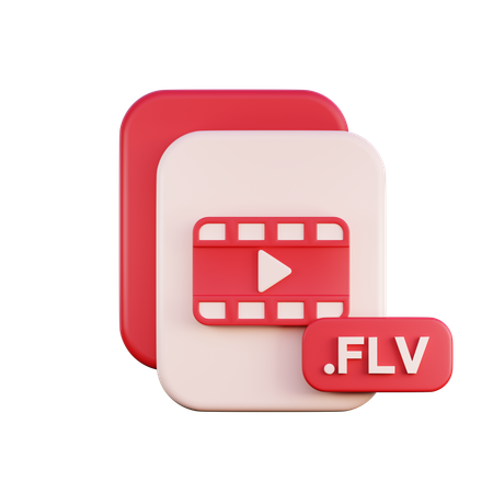 Fichier flv  3D Icon