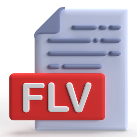 Fichier flv  3D Icon